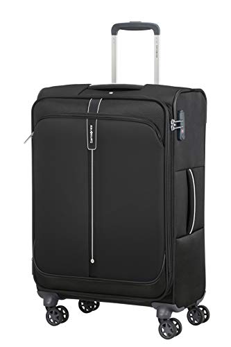 Samsonite Popsoda - Spinner Erweiterbar Koffer, 78 cm, 105/112.5 L, TSA-geprüft, Schwarz (Black) im Sale